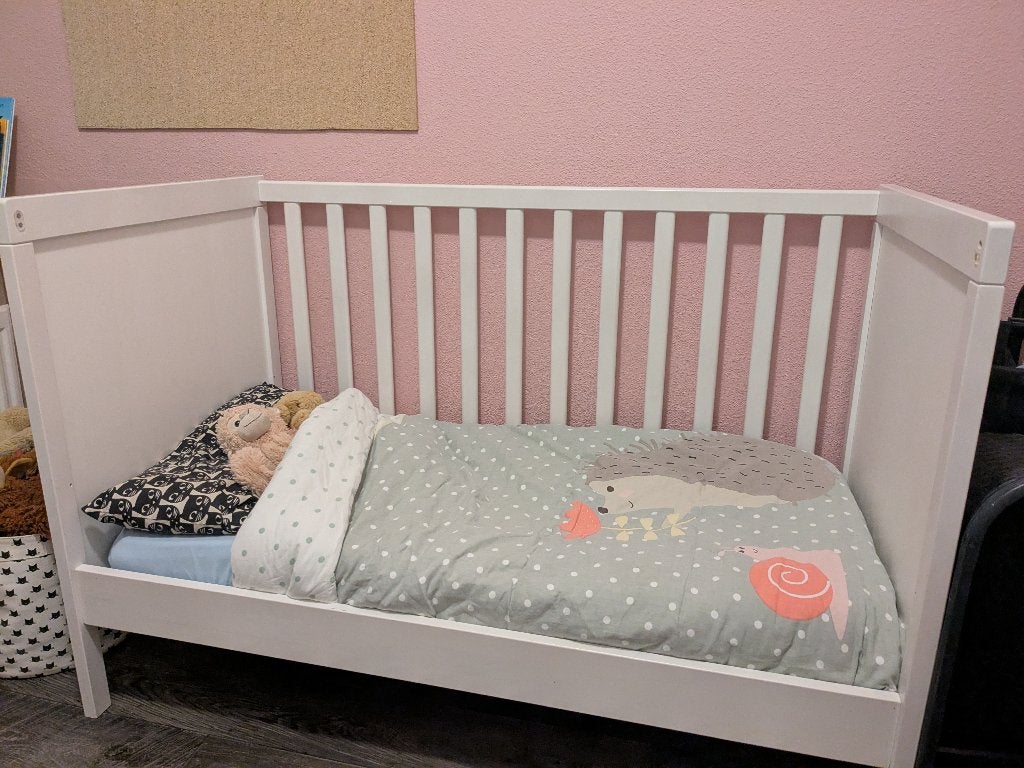 Ledikant wit hout, Kinderen en Baby's, Babywiegjes en Ledikanten, Ophalen, Gebruikt, Ledikant