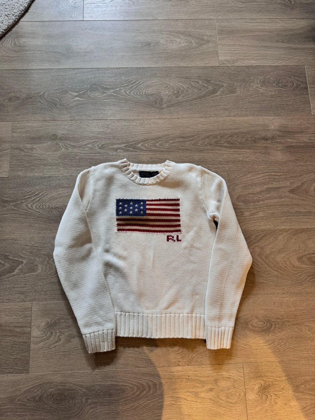 Ralph lauren dames trui, Verzenden, Gedragen, Maat 48/50 (M), Wit