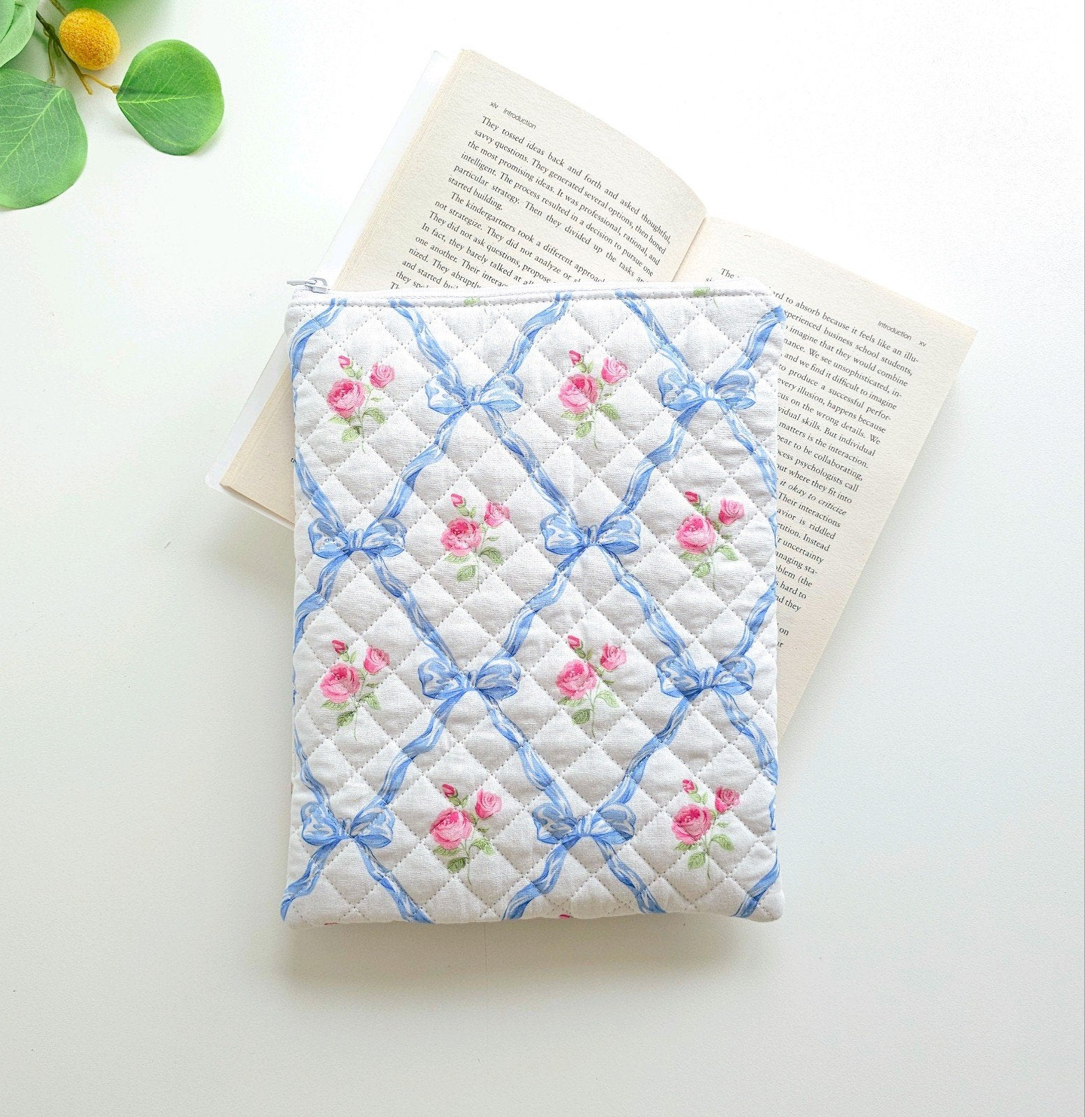 Handmade Book Pouch, Book Sleeve, Boekenhoes, Etui, Verzenden