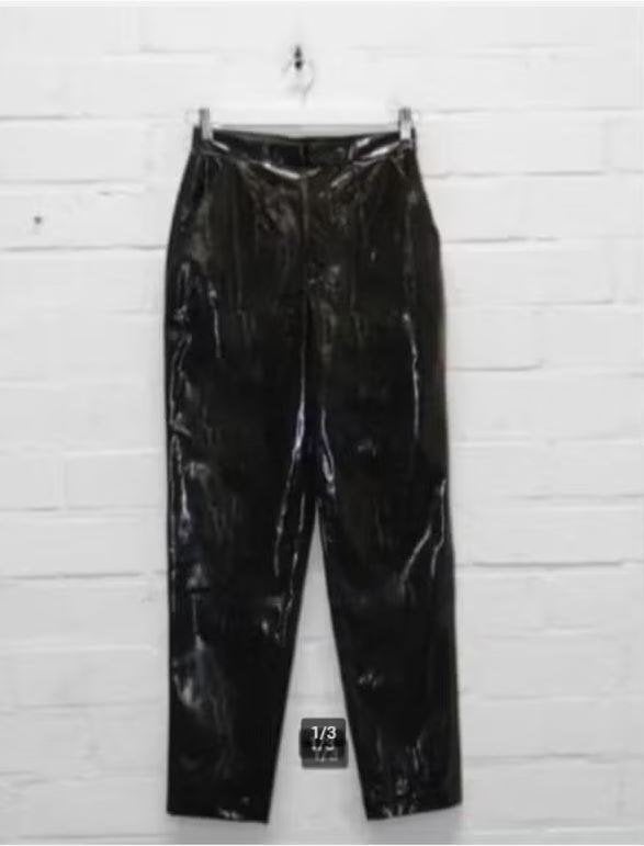 ALIX the Label - Mooie lakleren broek maat S - Nieuw €139, Alix the label, Zwart, Nieuw, Ophalen of Verzenden