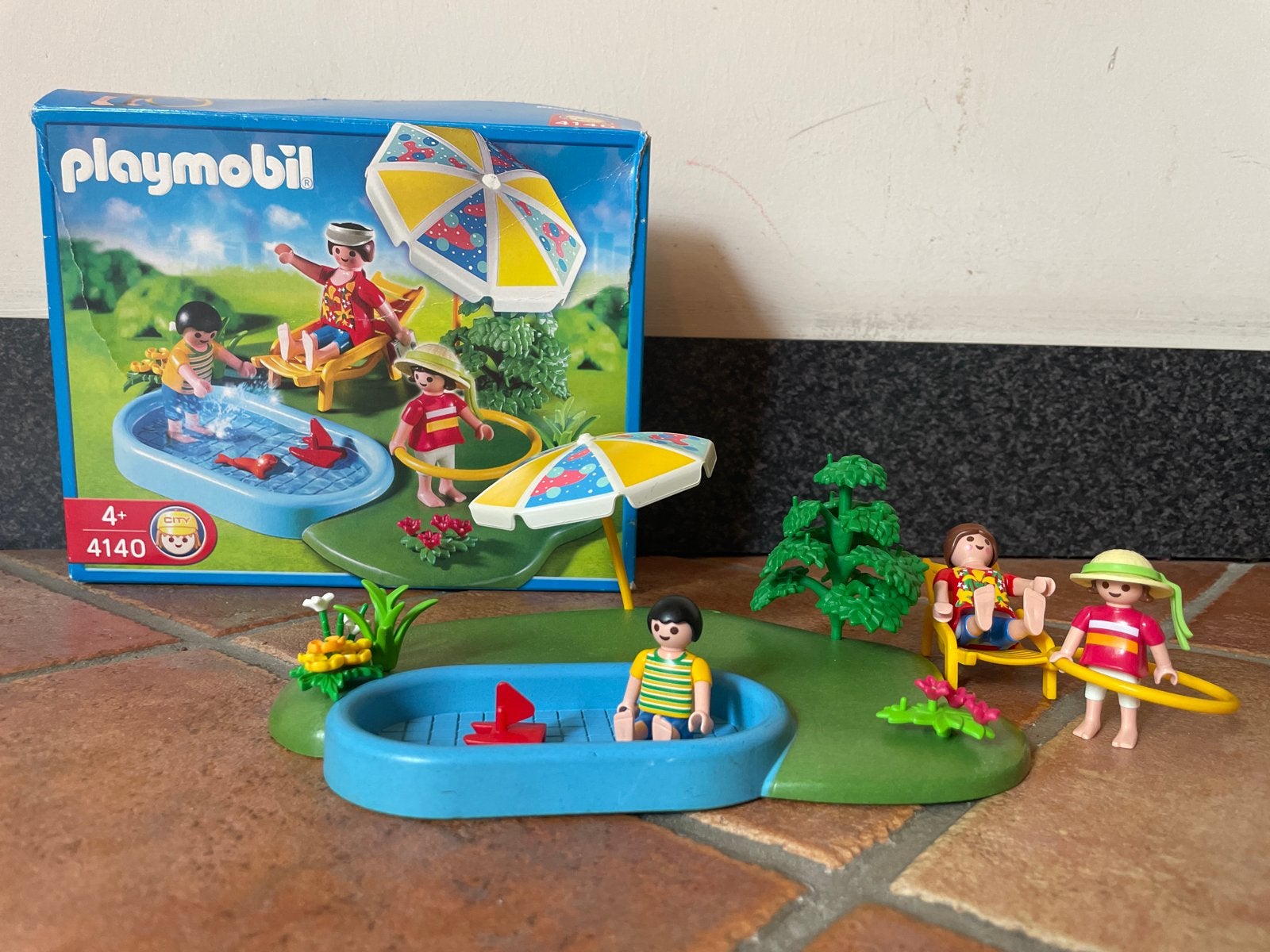 Playmobil 4140 Zomerpret Zwembad met Figuren, Kinderen en Baby's, Losse onderdelen, Ophalen of Verzenden, Figuren, Summer fun