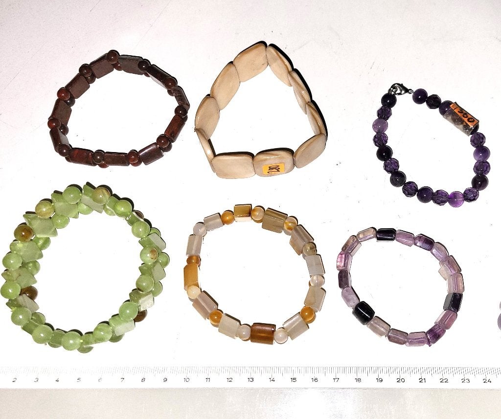 Fluoriet Sieraden Natuurstenen Edelstenen Amethist Armband, Sieraden, Tassen en Uiterlijk, Edelstenen, Zo goed als nieuw, Ophalen of Verzenden