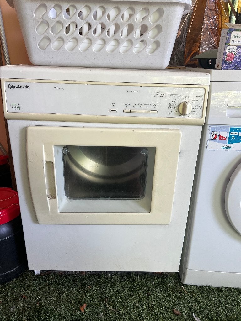 Bauwknecht wasdroger, 8 tot 10 kg, Ophalen, Gebruikt, 85 tot 90 cm