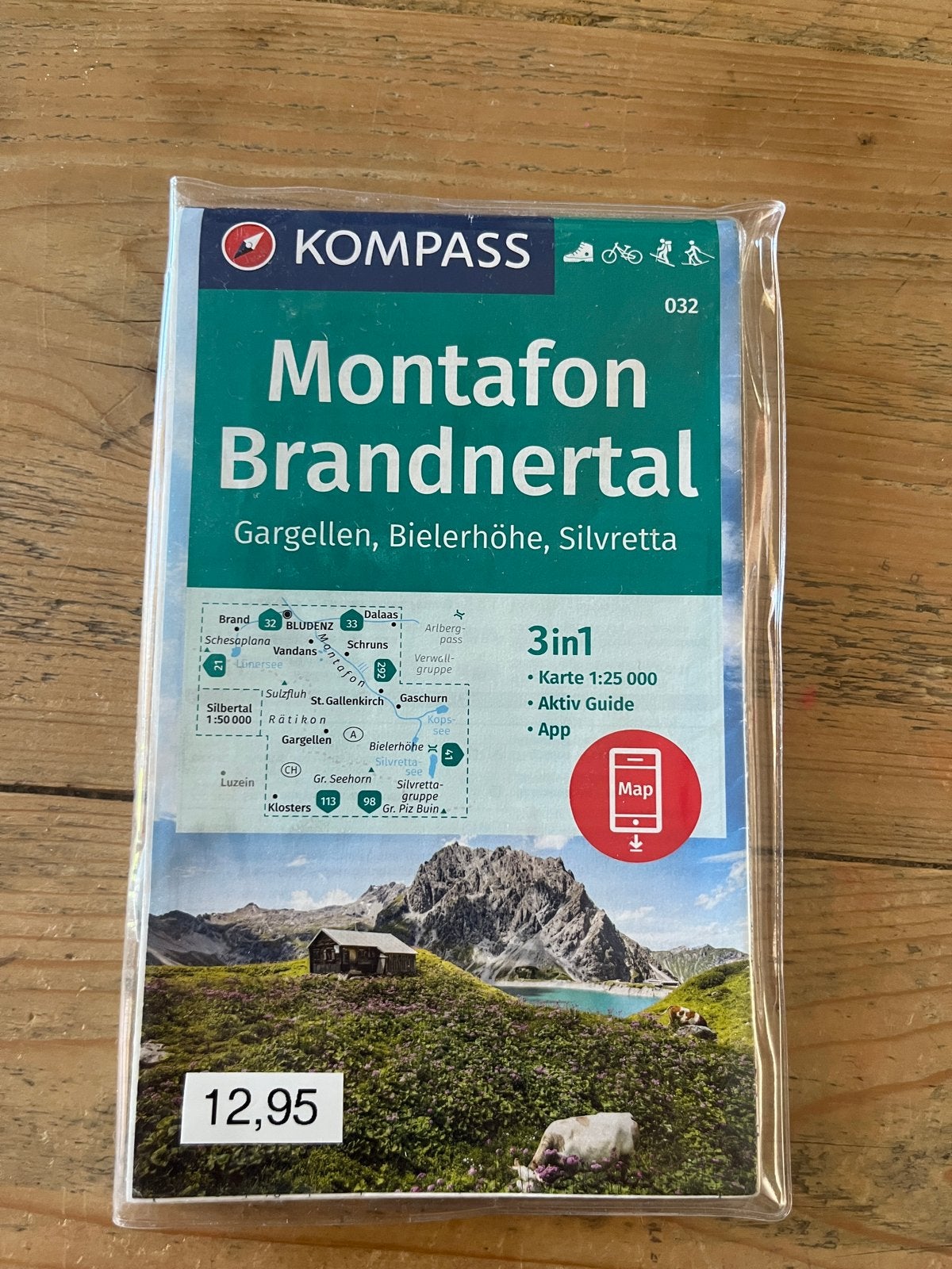 Kompass Wandelkaart Montafon Brandnertal 1:25.000, Overige gebieden, Nieuw, Ophalen of Verzenden, 2000 tot heden