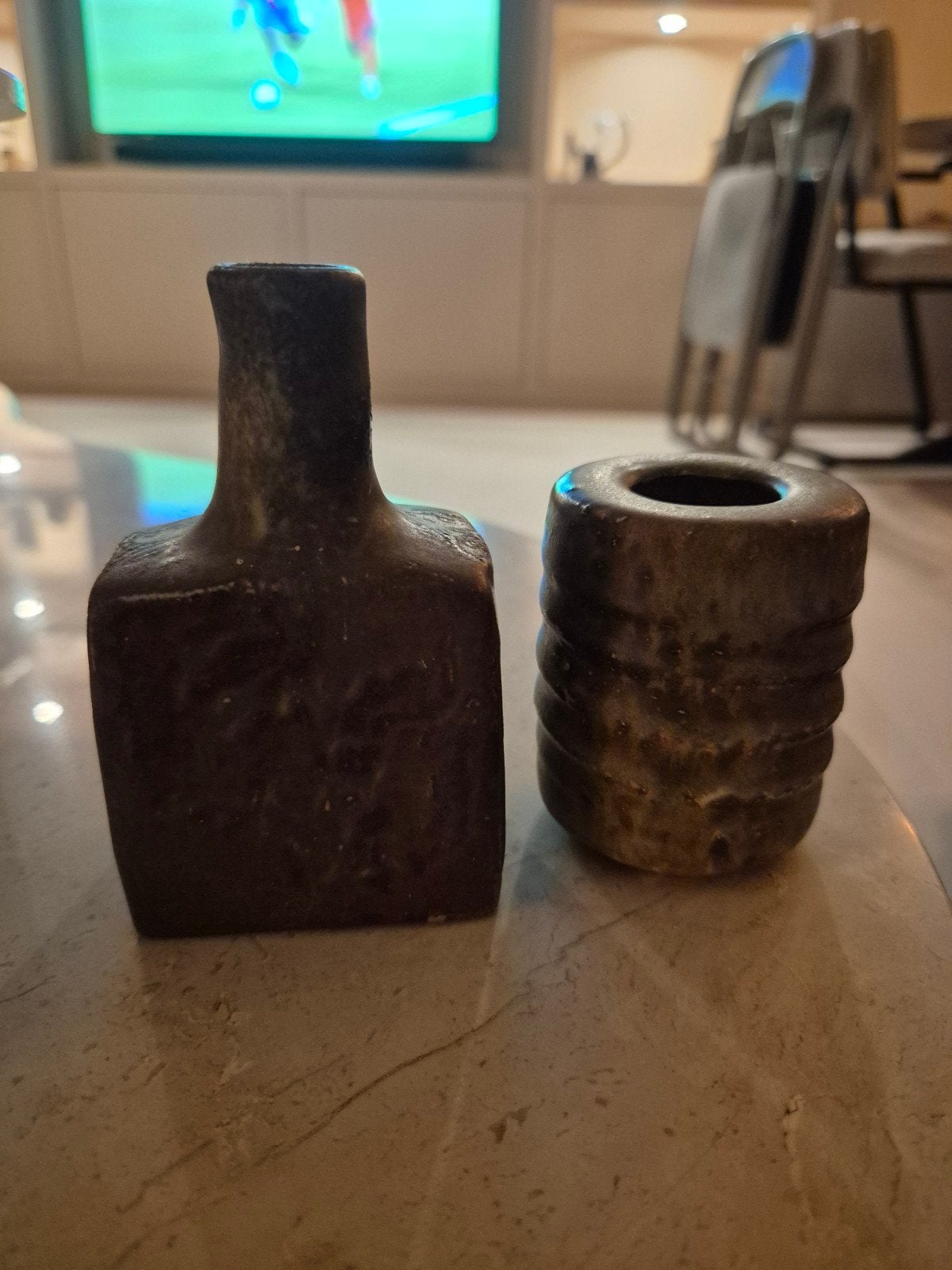 Vintage keramische vazen - gesigneerd 'Mobach', Ophalen of Verzenden