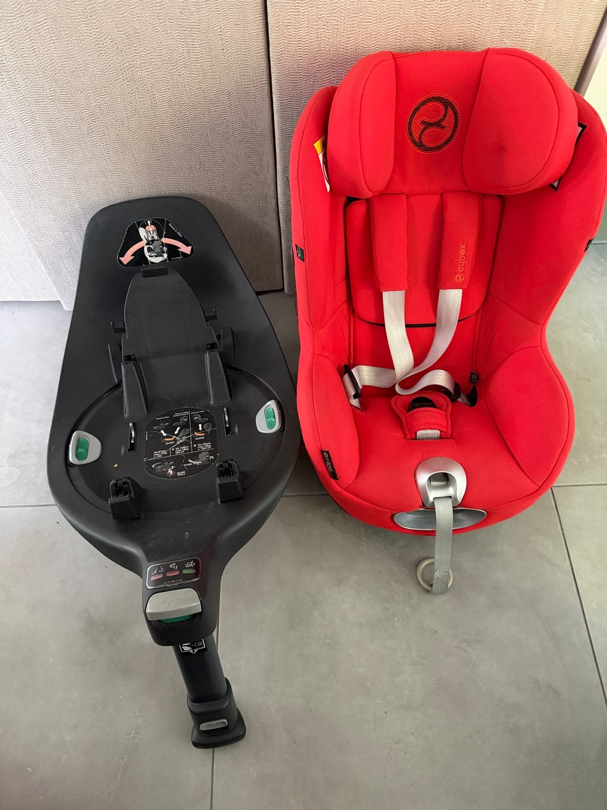 Cybex Sirona Z2 i-Size autostoel met draaibare Z1 base, 0 t/m 18 kg, Verstelbare rugleuning, Zo goed als nieuw, Isofix