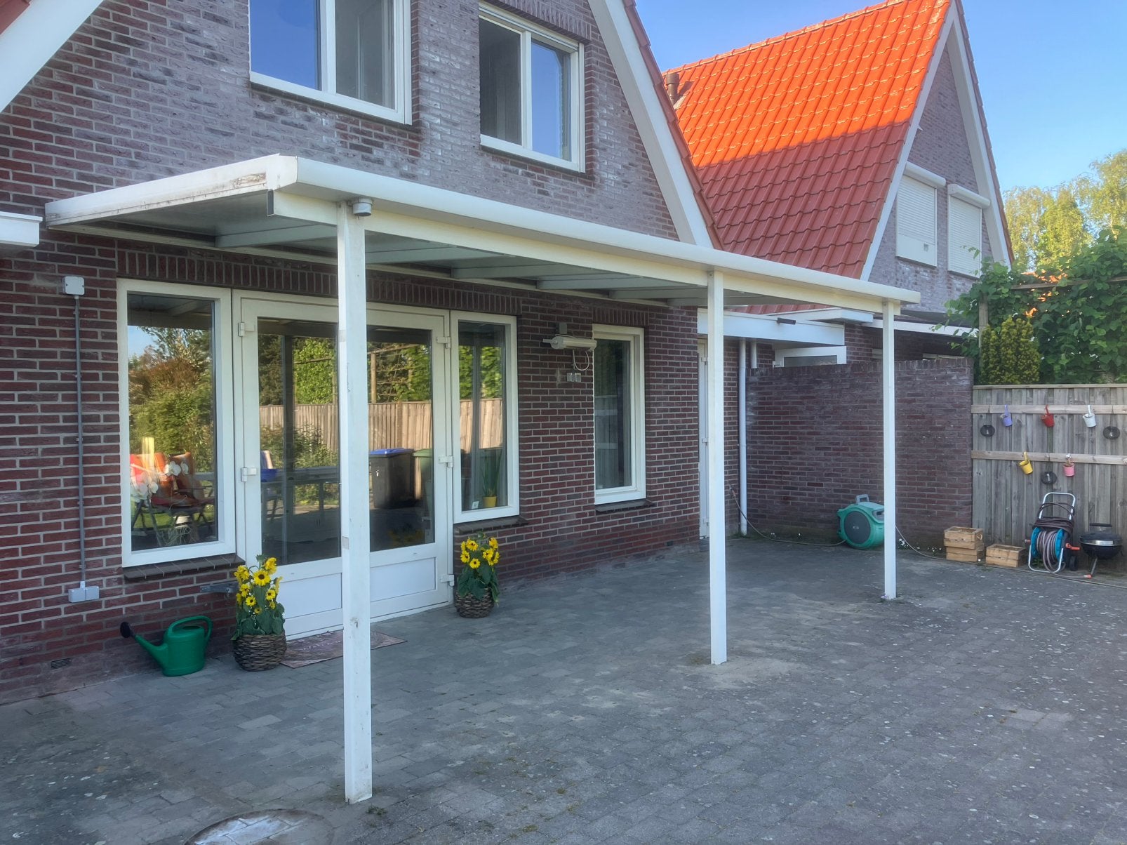 Overkapping, aluminium, 600x250x275. Zelf demonteren, Ophalen of Verzenden, Gebruikt, Veranda