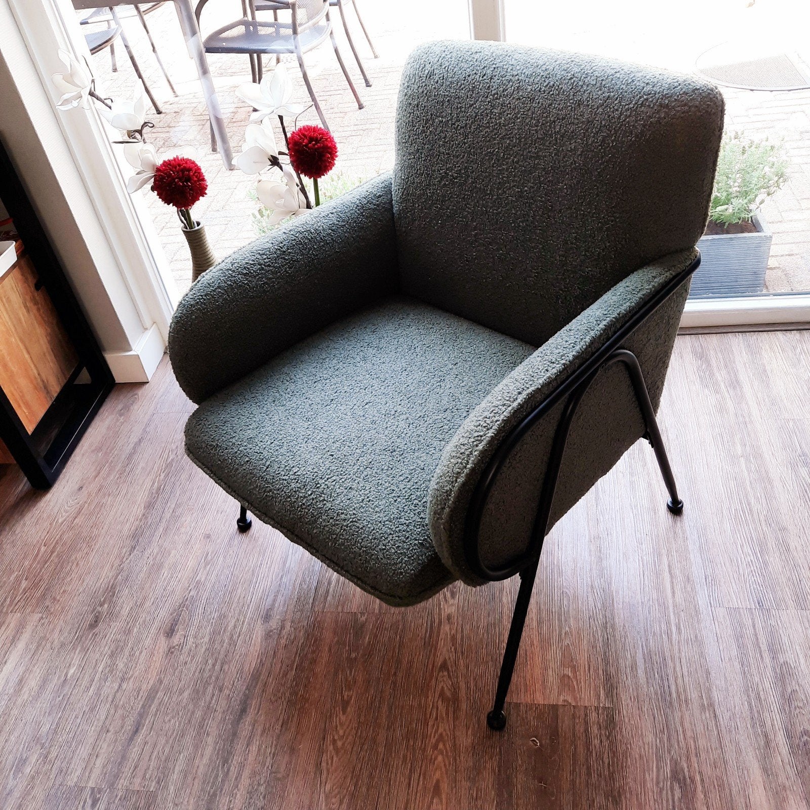 Nieuwe groene fauteuil., Ophalen, Eenpersoons, Nieuw, 75 tot 100 cm