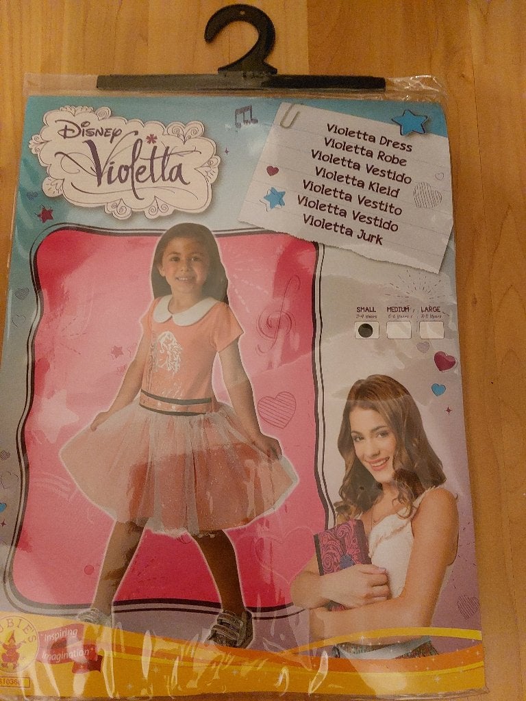 Disney Violetta Jurk - Maat 128, Ophalen of Verzenden, Overige figuren, Nieuw, Kleding of Textiel