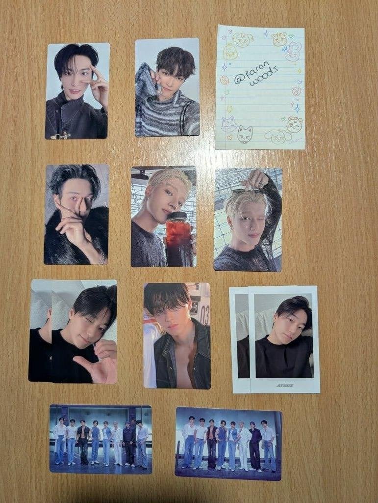 ATEEZ Photocards GH4 + GH5, Verzamelen, Verzenden, Zo goed als nieuw, Foto of Kaart