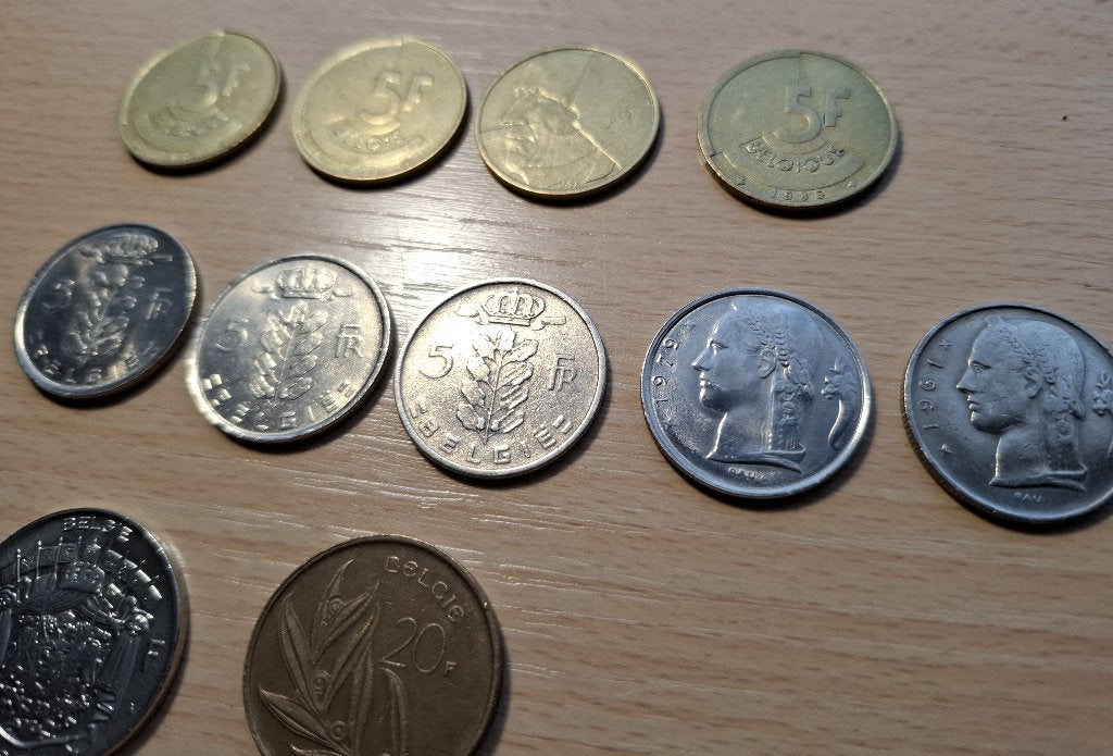munten Belgische Franken, Postzegels en Munten, Ophalen of Verzenden, Losse munt