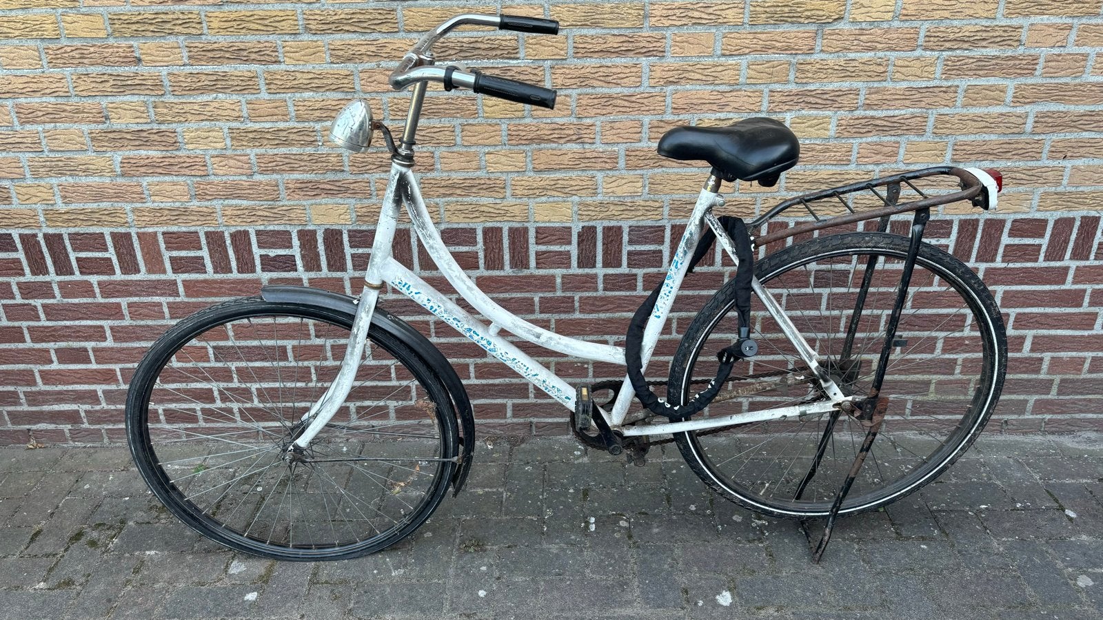 Zuipfiets met verlichting, bel en slot, Fietsen en Brommers, Fietsen | Dames | Damesfietsen, Terugtraprem, Ophalen, Overige merken