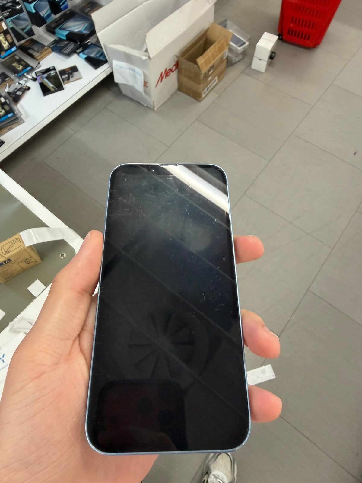 IPHONE 14 128gb, Telecommunicatie, Mobiele telefoons | Apple iPhone, Ophalen, Blauw, 77 %, IPhone 14