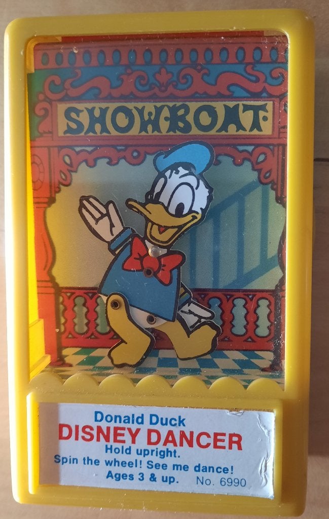 Vintage Donald Duck Disney Dancer Showboat Speelgoed, Ophalen of Verzenden