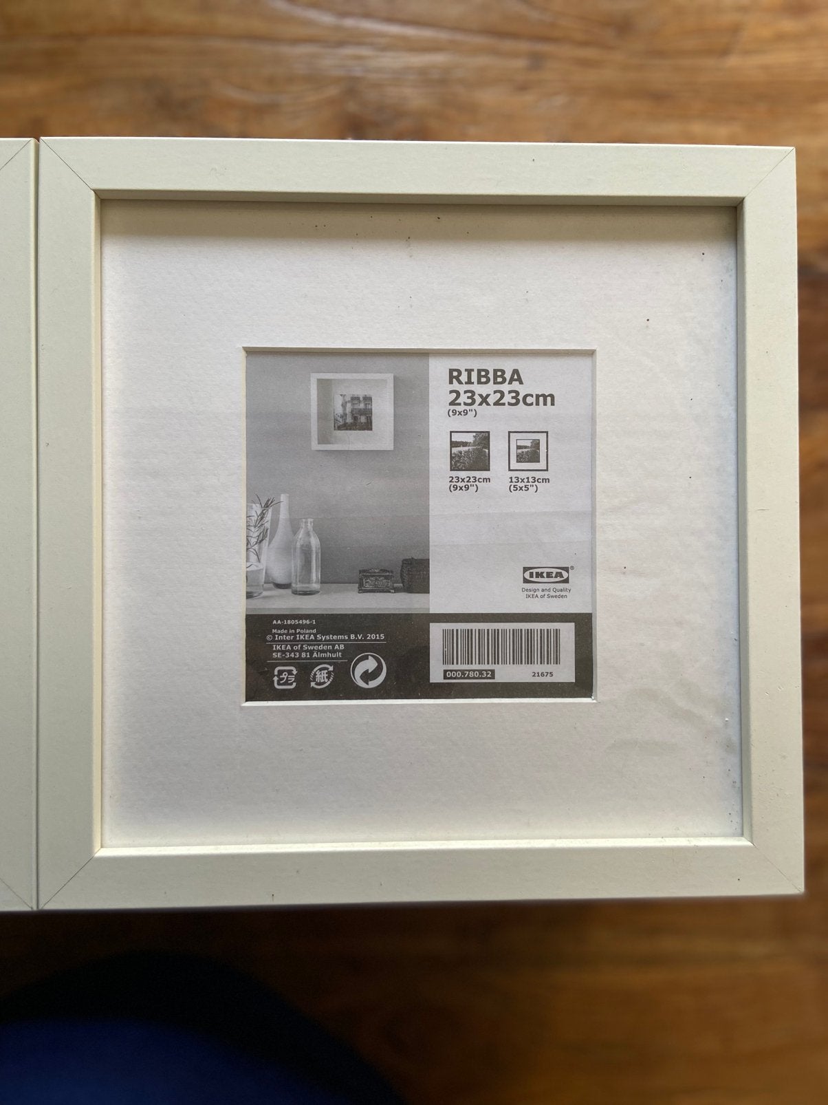 IKEA Ribba fotolijst, 23 cm, 23 cm, Ophalen of Verzenden, Zo goed als nieuw