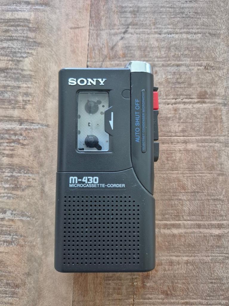 Sony M-430 micro casette spraak /dicteer recorder, Ophalen of Verzenden, Overige typen