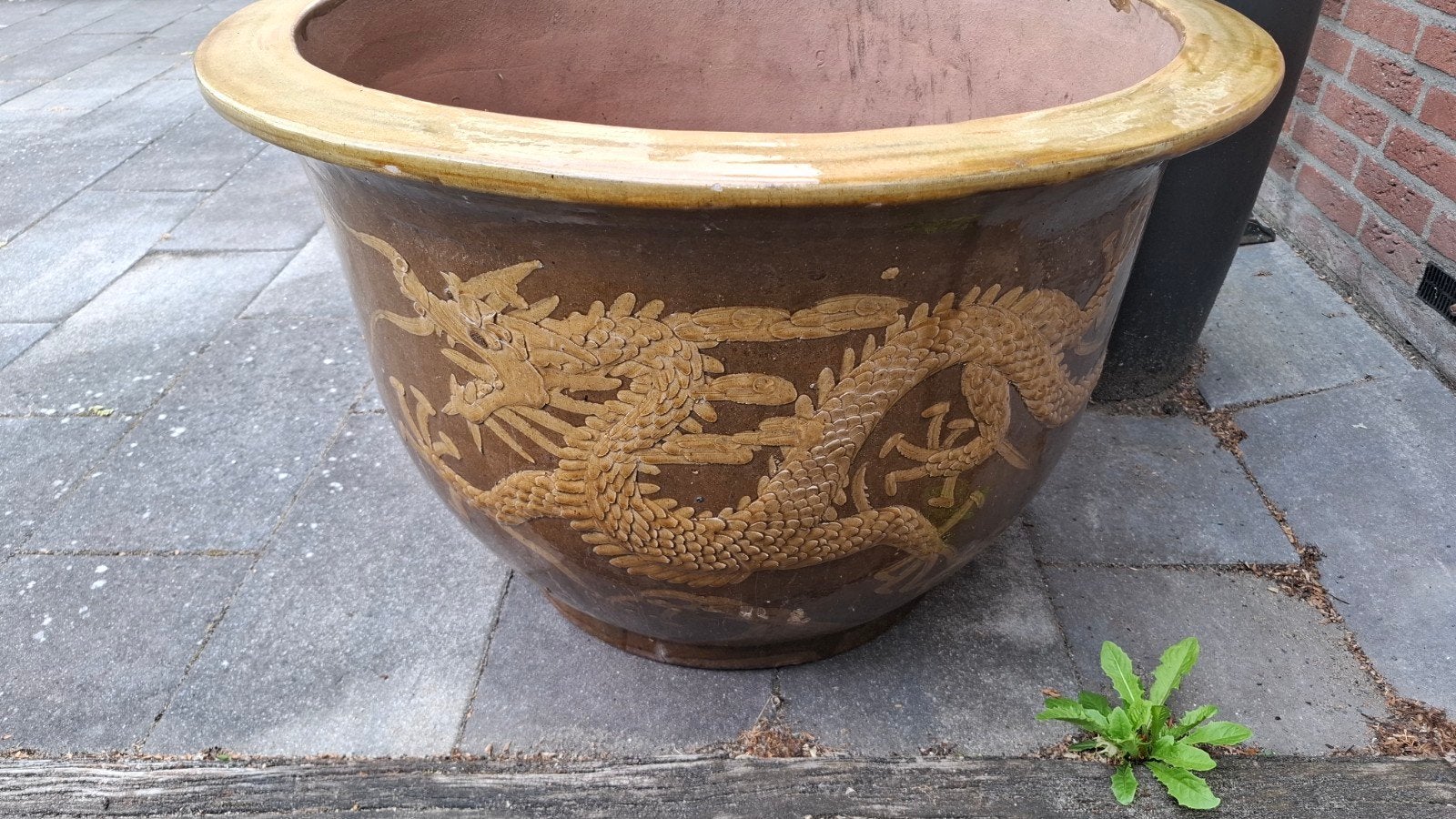 chinese plantenpot!, Ophalen, Rond, Aardewerk
