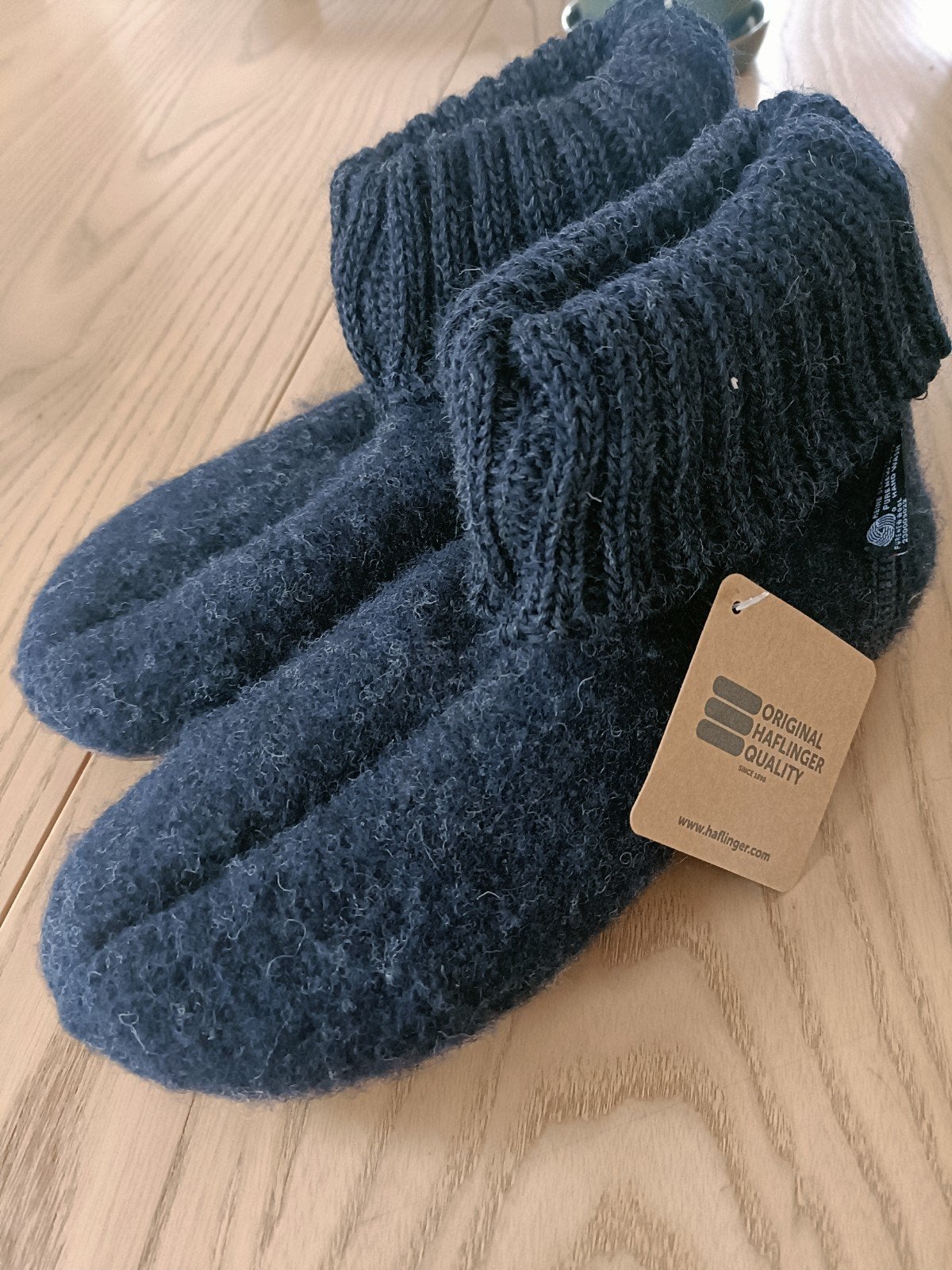 Nieuwe Haflinger slofsokken - Donkerblauw - Maat 36/37, Ophalen of Verzenden, Nieuw, Blauw