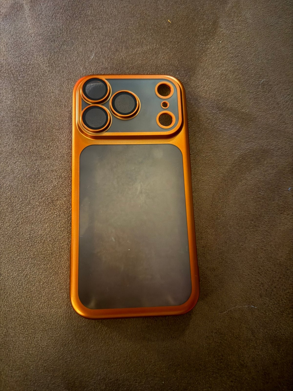 Hoesjes Iphone 17 Pro, Rondom bescherming, Oranje, Nieuw, Hoesje of Tasje