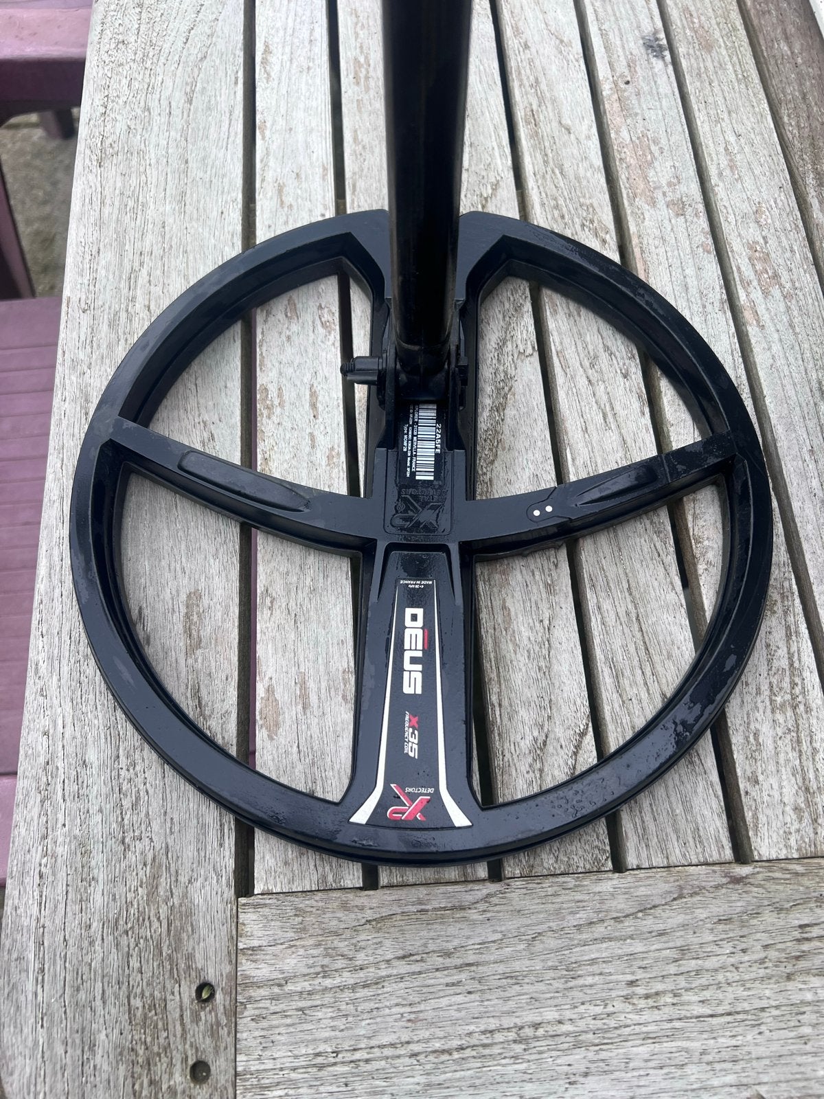 XP DEUS 28cm X35 schijf - Ruilen tegen HF elliptische schijf, Ophalen of Verzenden, Gebruikt