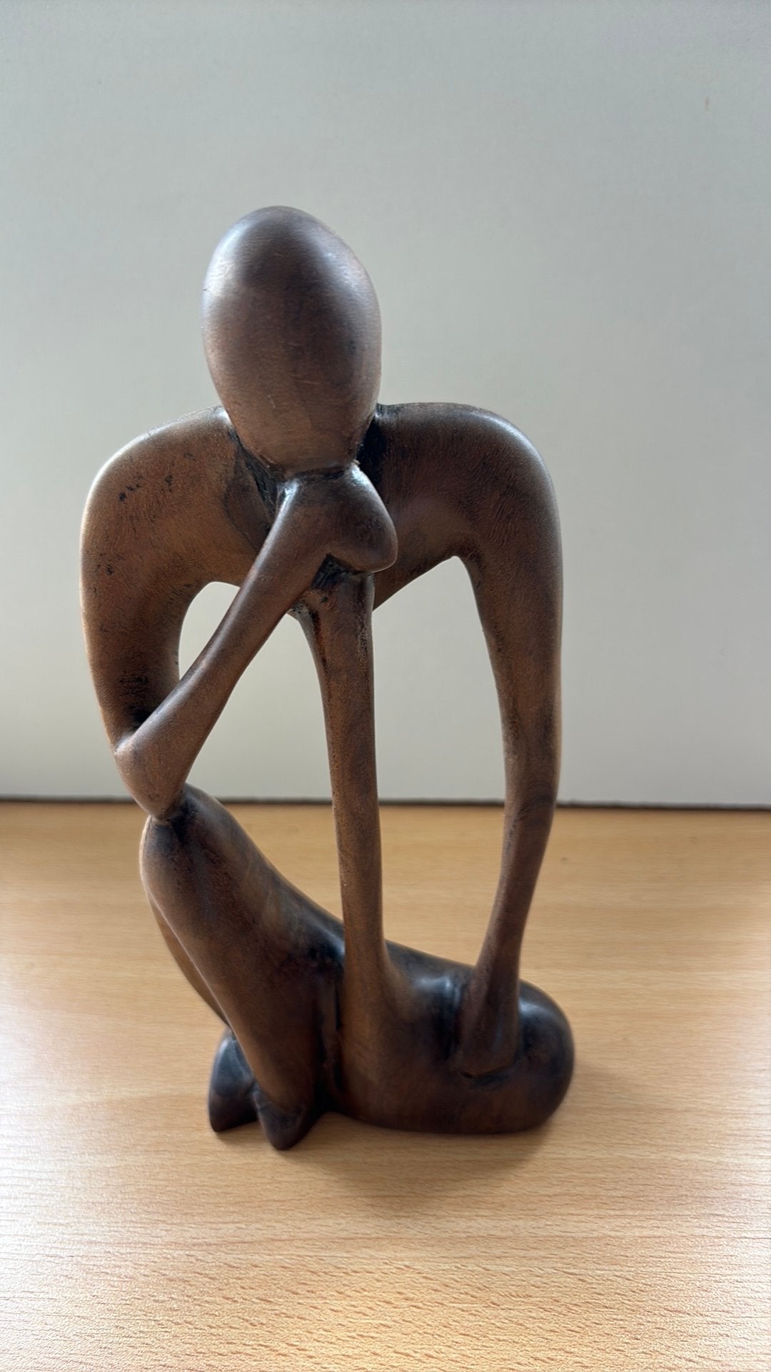Houten beeldje jaren 60/70, Antiek en Kunst, Ophalen