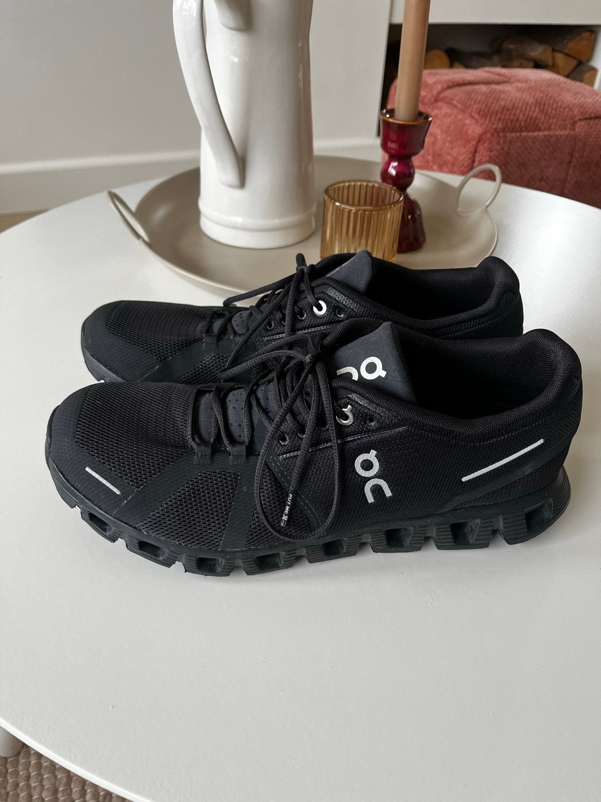 On running cloud hardloopschoenen - Zwart - Maat 44, Ophalen of Verzenden, Zo goed als nieuw, Zwart, Sportschoenen