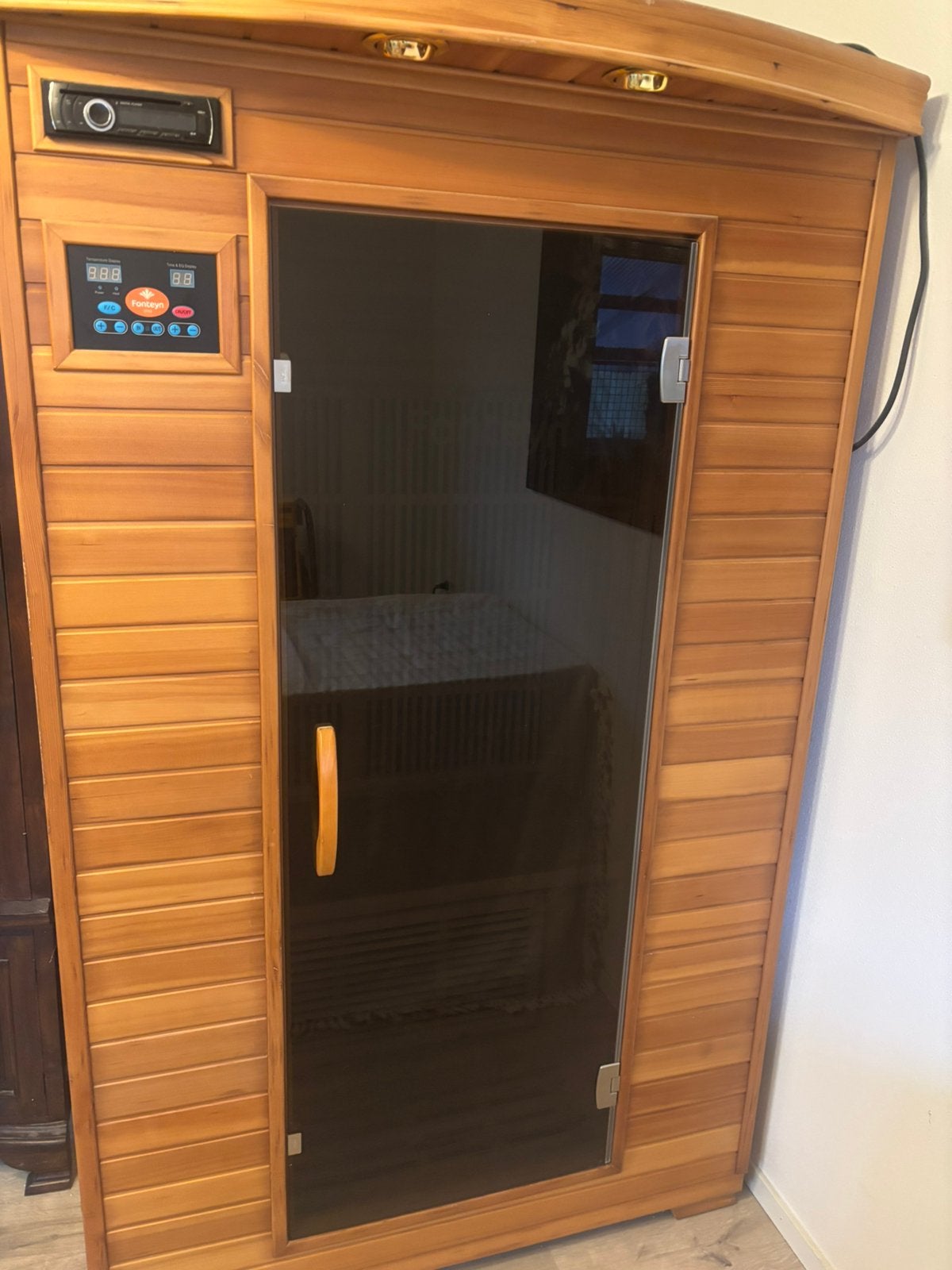 Infrarood sauna, Sport en Fitness, Sauna, Ophalen, Zo goed als nieuw, Complete sauna