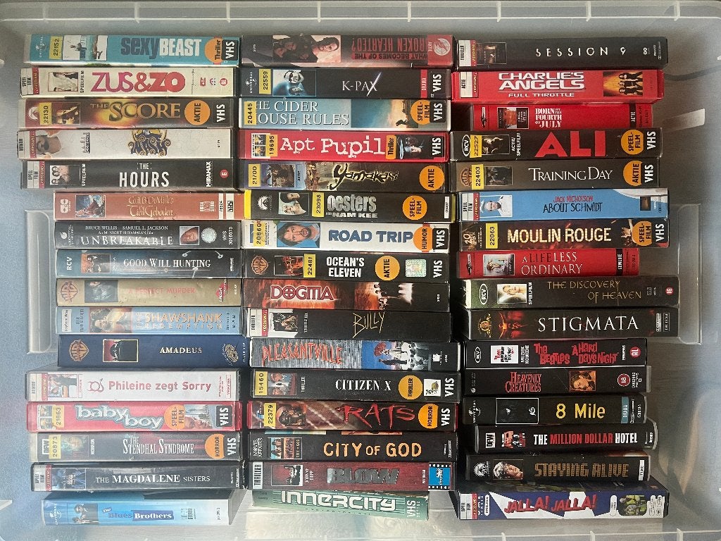 96 VHS videobanden: cult, classics & ex-Videoland, Ophalen, Alle leeftijden, Overige genres, VHS