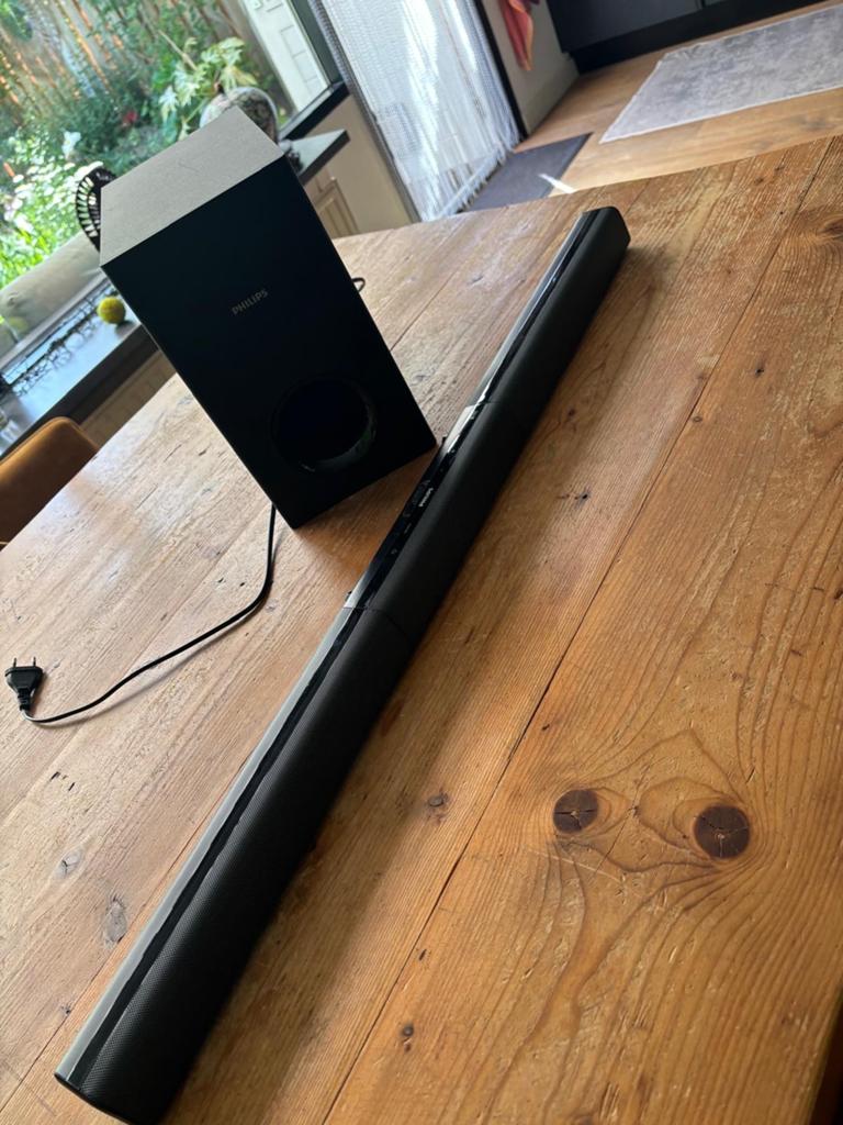 Philips HTL3160B/12 soundbar met subwoofer, Ophalen, Bluetooth, Zo goed als nieuw
