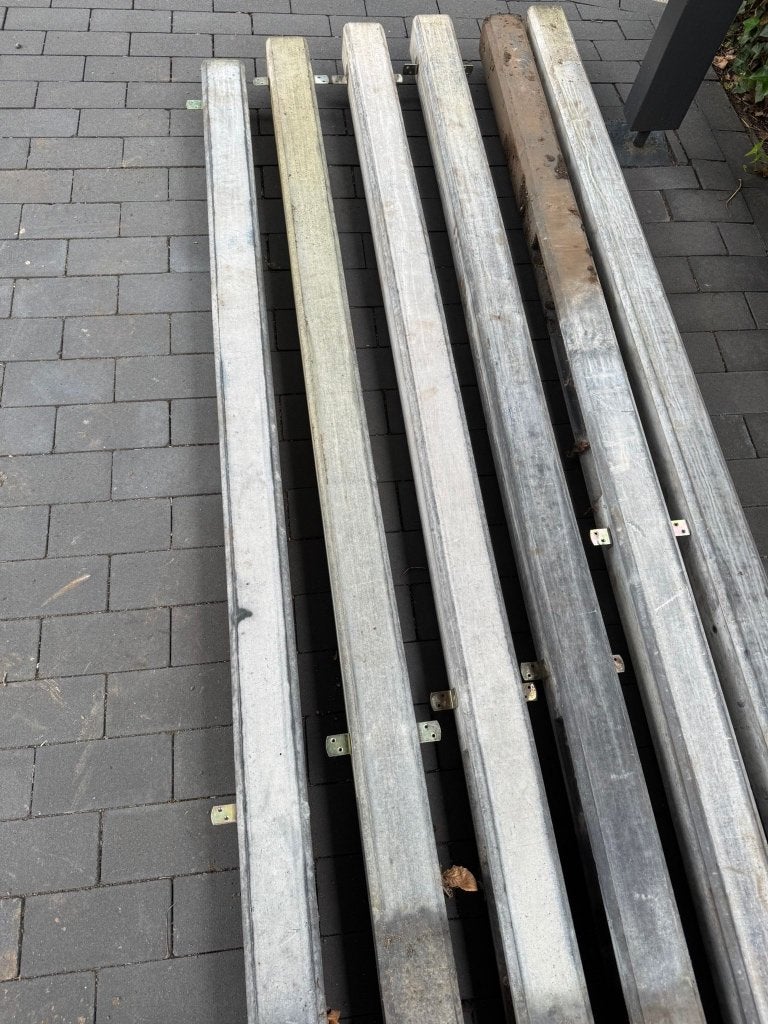 Schutting beton palen 6 stuks, Ophalen, Overige materialen, Minder dan 3 meter, Zo goed als nieuw