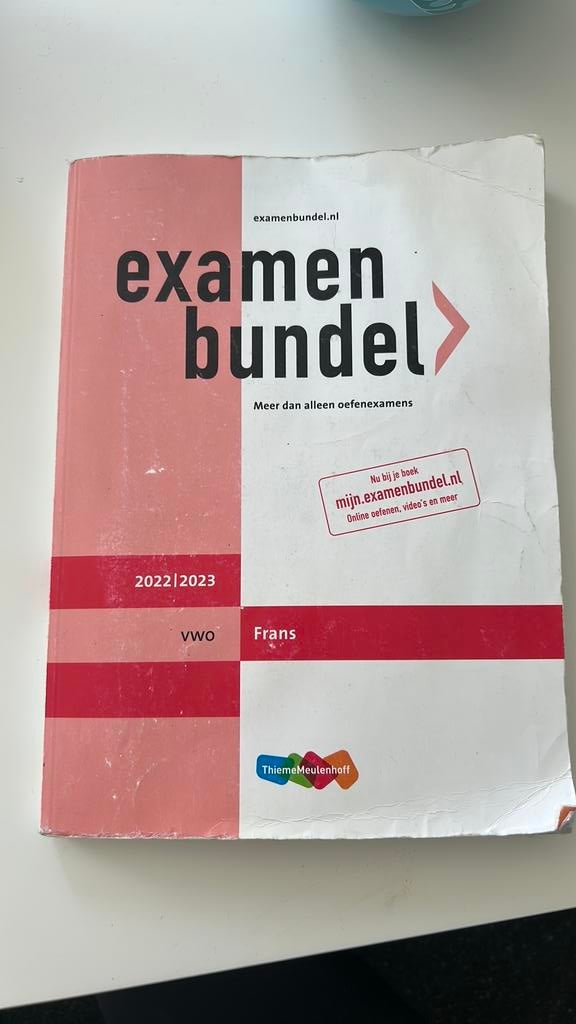 Ecamenbundel frans VWO, Boeken, Schoolboeken, Ophalen of Verzenden, Gelezen, VWO, Frans