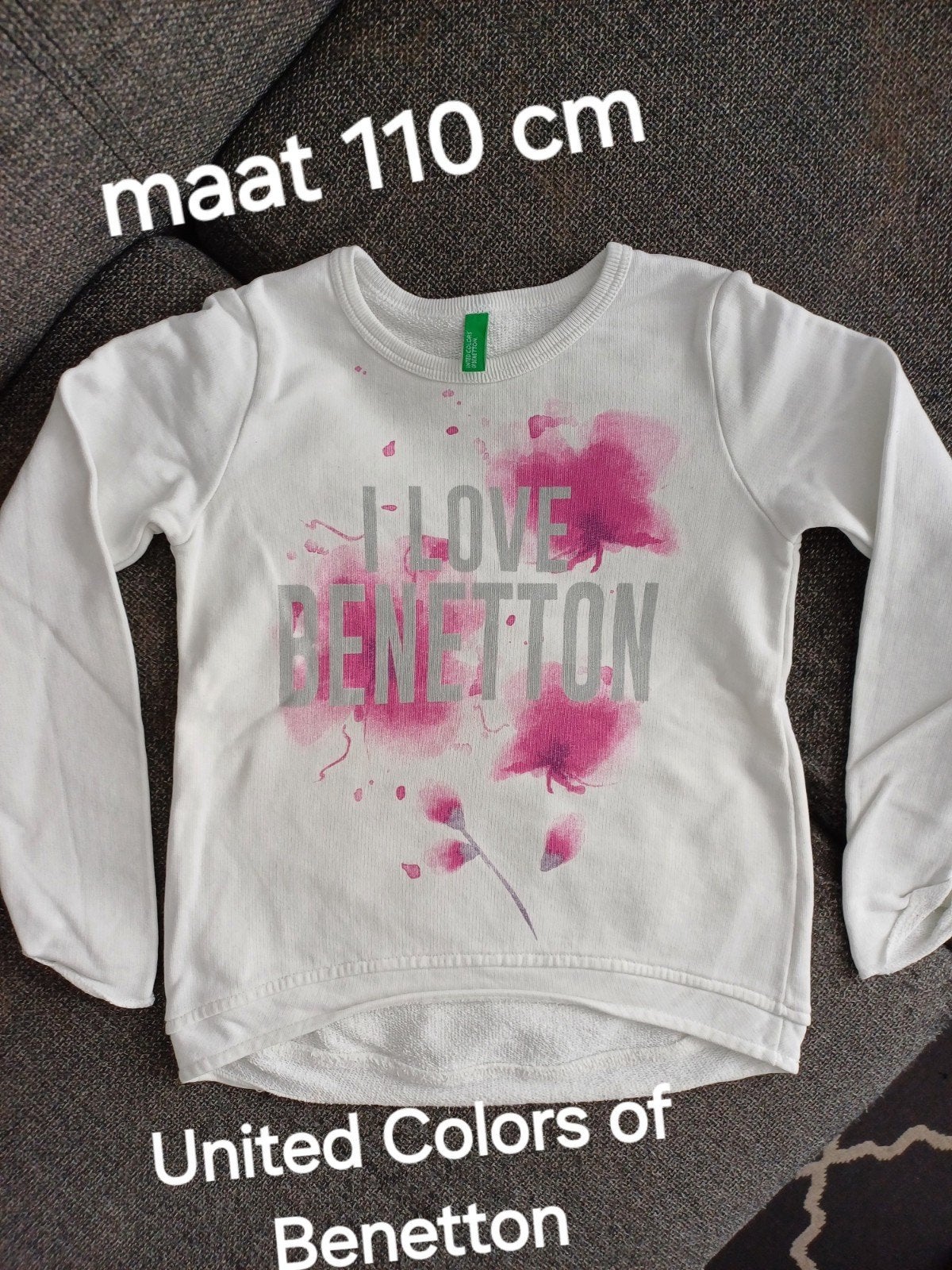 United colors of benetton 2x trui en 1x vest, Gebruikt, United Colors of Benetton, Meisje, Trui of Vest