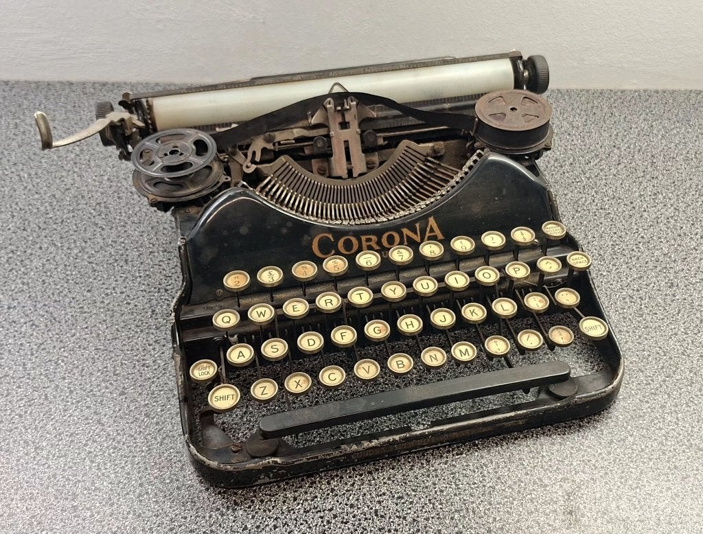 Corona Four draagbare antieke typemachine, Diversen, Typemachines, Ophalen, Gebruikt