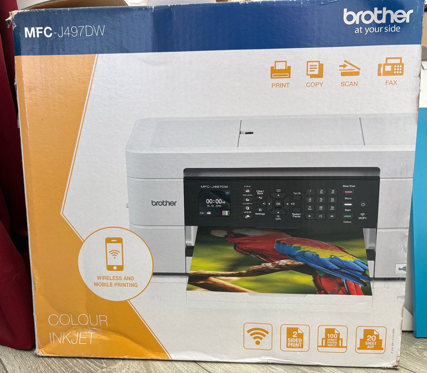 Brother Printer MFC-J497DW met 1 cartridge (zwart), Computers en Software, Printers, Ophalen, Inkjetprinter, All-in-one, Kopieren