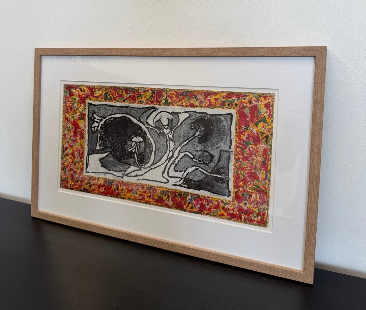 Pierre Alechinsky (1927) - Clairière (1983) - Nw. Ingelijst, Ophalen of Verzenden