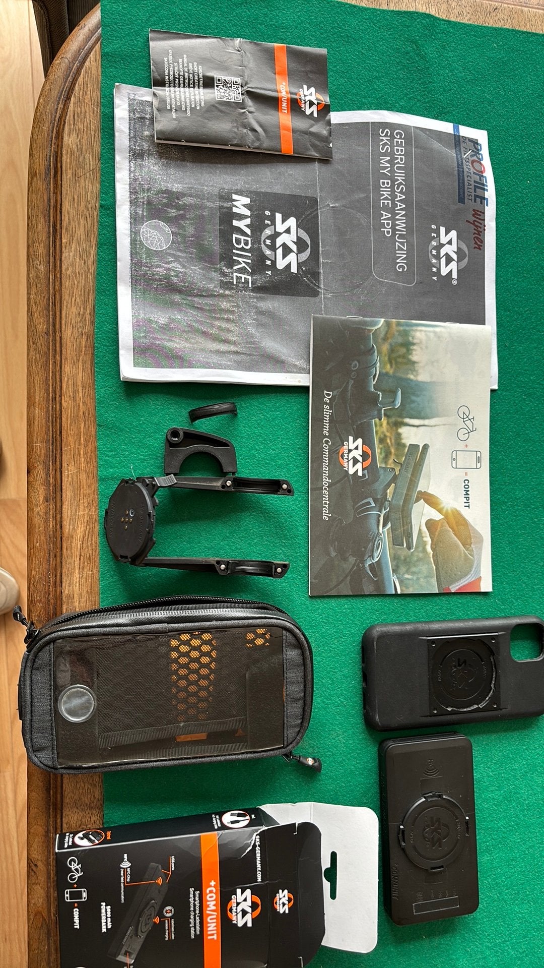 SKS Compit+ smartphonehouder en powerbank voor fiets, Ophalen of Verzenden, Zo goed als nieuw