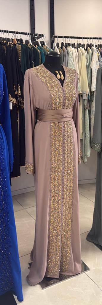 Kafthan avondjurk, Kleding | Dames, Jurken, Blauw, Ophalen of Verzenden, Zo goed als nieuw, Maat 34 (XS) of kleiner