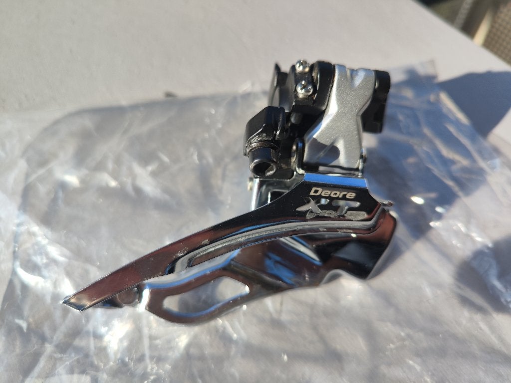 Shimano XT  FD-M771, Ophalen of Verzenden, Zo goed als nieuw, Derailleur of Ketting, Aluminium