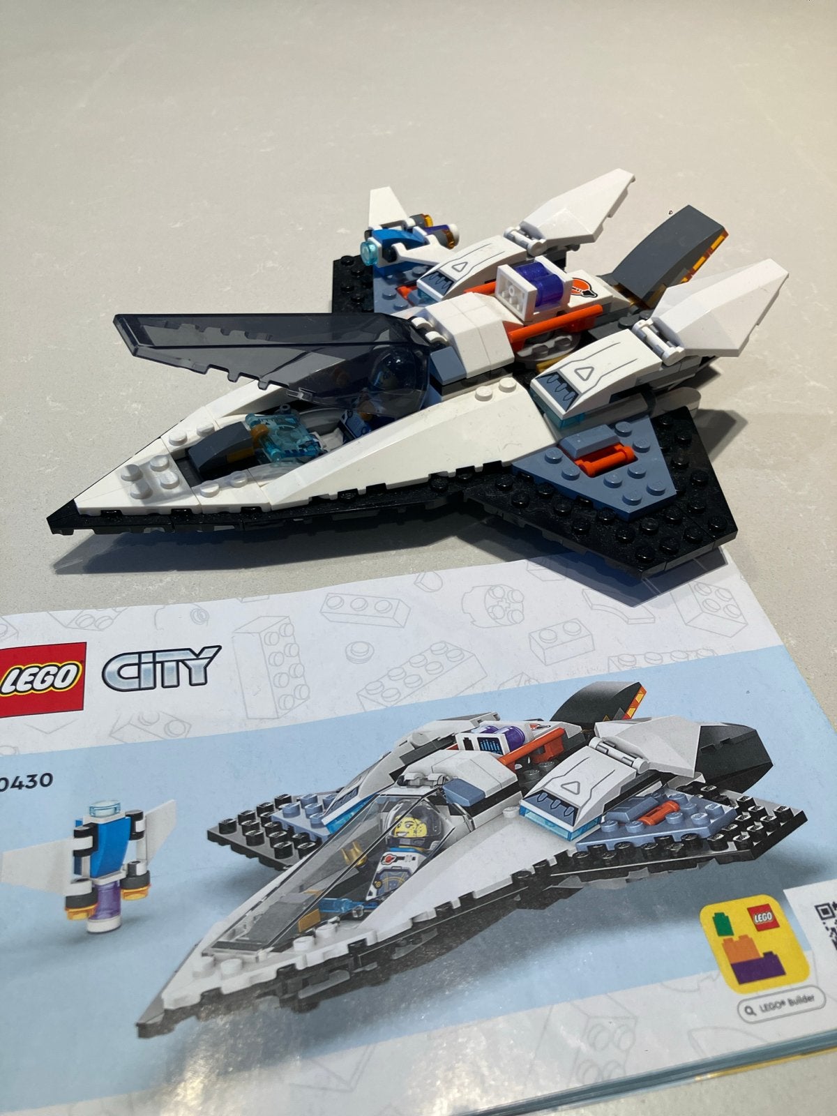 Lego City 60430 Ruimteschip met Astronaut, Kinderen en Baby's, City, Lego, Ophalen of Verzenden, Zo goed als nieuw