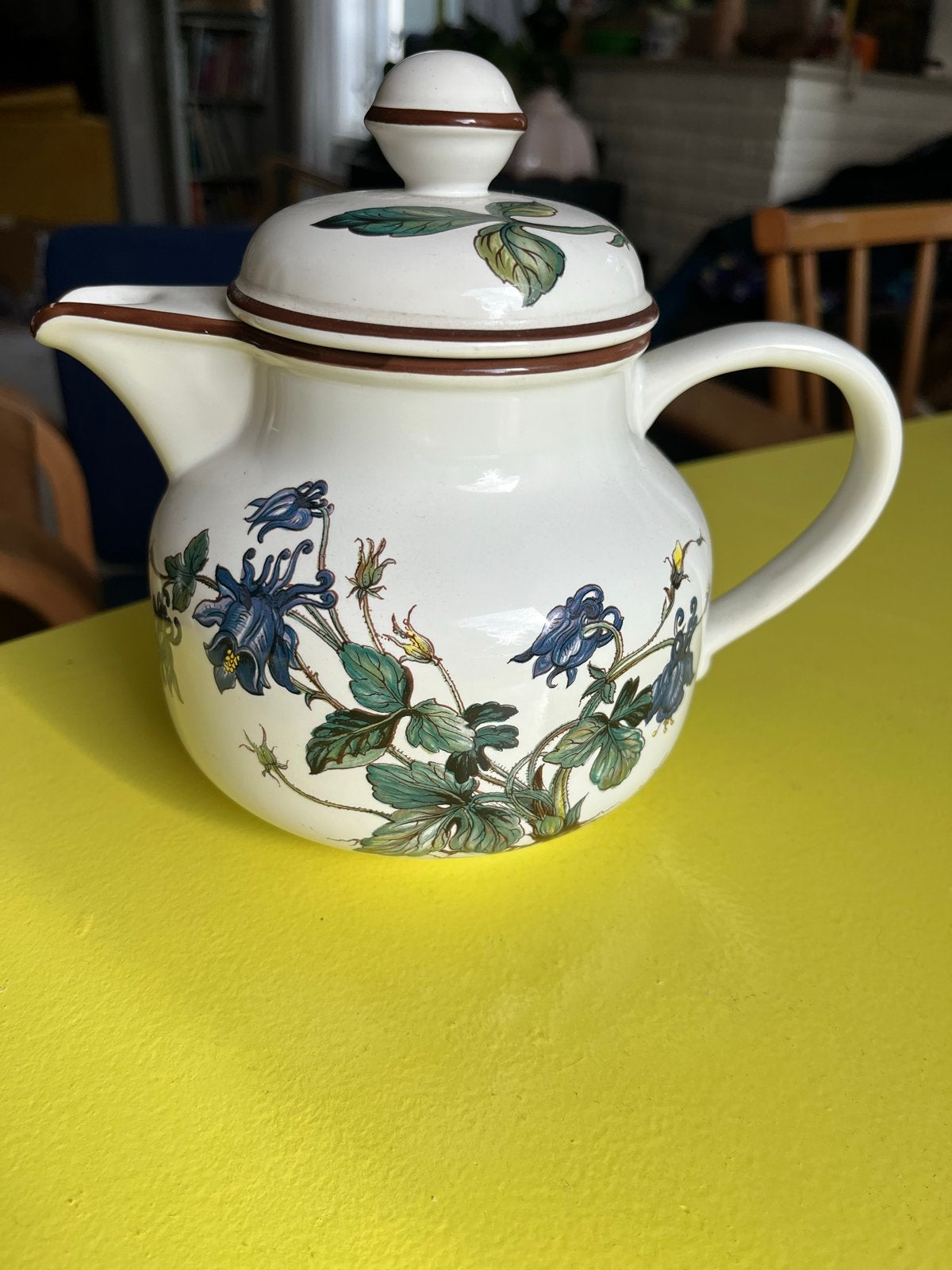 Villeroy & Boch Botanica Theepot - Vintage Porselein, Villeroy & Boch, Vintage, Ophalen of Verzenden, Zo goed als nieuw