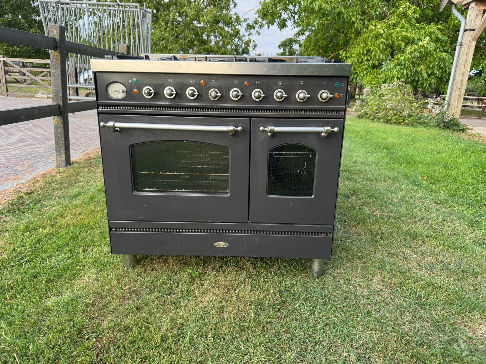 BORETTI  gasfornuis met dubbele oven, Witgoed en Apparatuur, Fornuizen, Gebruikt, 60 cm of meer, Grill, Ophalen of Verzenden