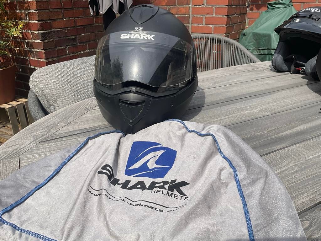 Shark Evoline Series 3 Systeemhelm - Mat Zwart, Motoren, Systeemhelm, Heren, Shark, Ophalen of Verzenden