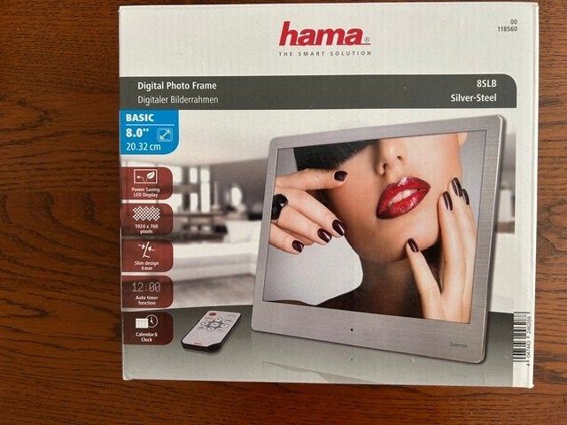 Fotolijstje Digitaal Hama, Ophalen of Verzenden, Gebruikt, 8 tot 12 inch