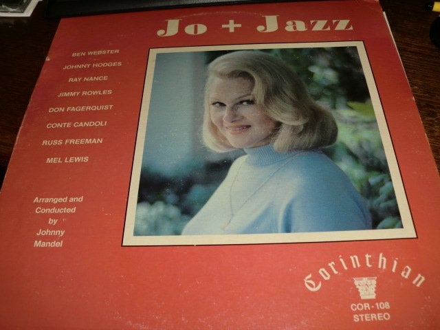 Jo Stafford ‎ Jo + Jazz/Ben Webster  Corinthian LP  US  1977, LP, Gebruikt, Ophalen of Verzenden, 12 inch