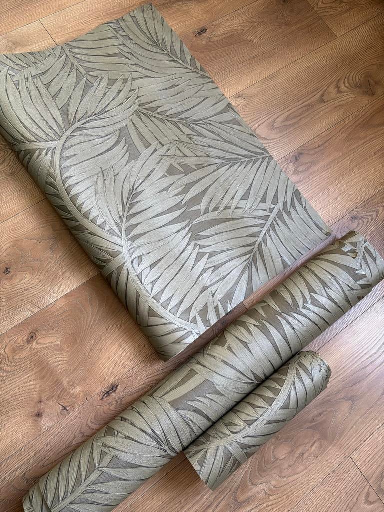 Arte behang Monsoon: halve rol + reststukken, Ophalen, Minder dan 10 m², Groen