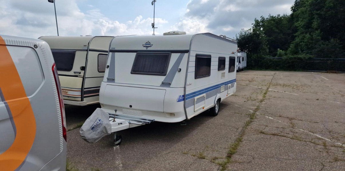 Hobby excellent 495, Caravans en Kamperen, Rondzit, Hobby, Schokbreker, Frans bed