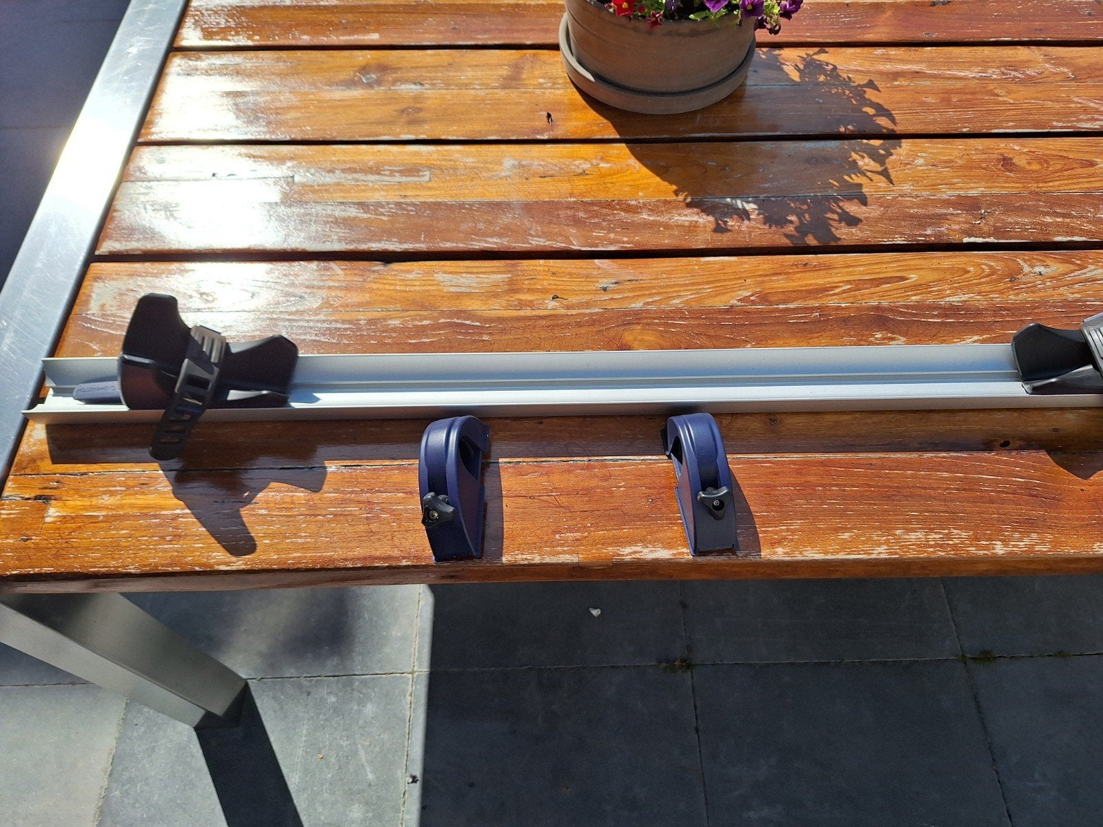 Te koop rail voor caravan fietsdrager, Ophalen of Verzenden, Gebruikt