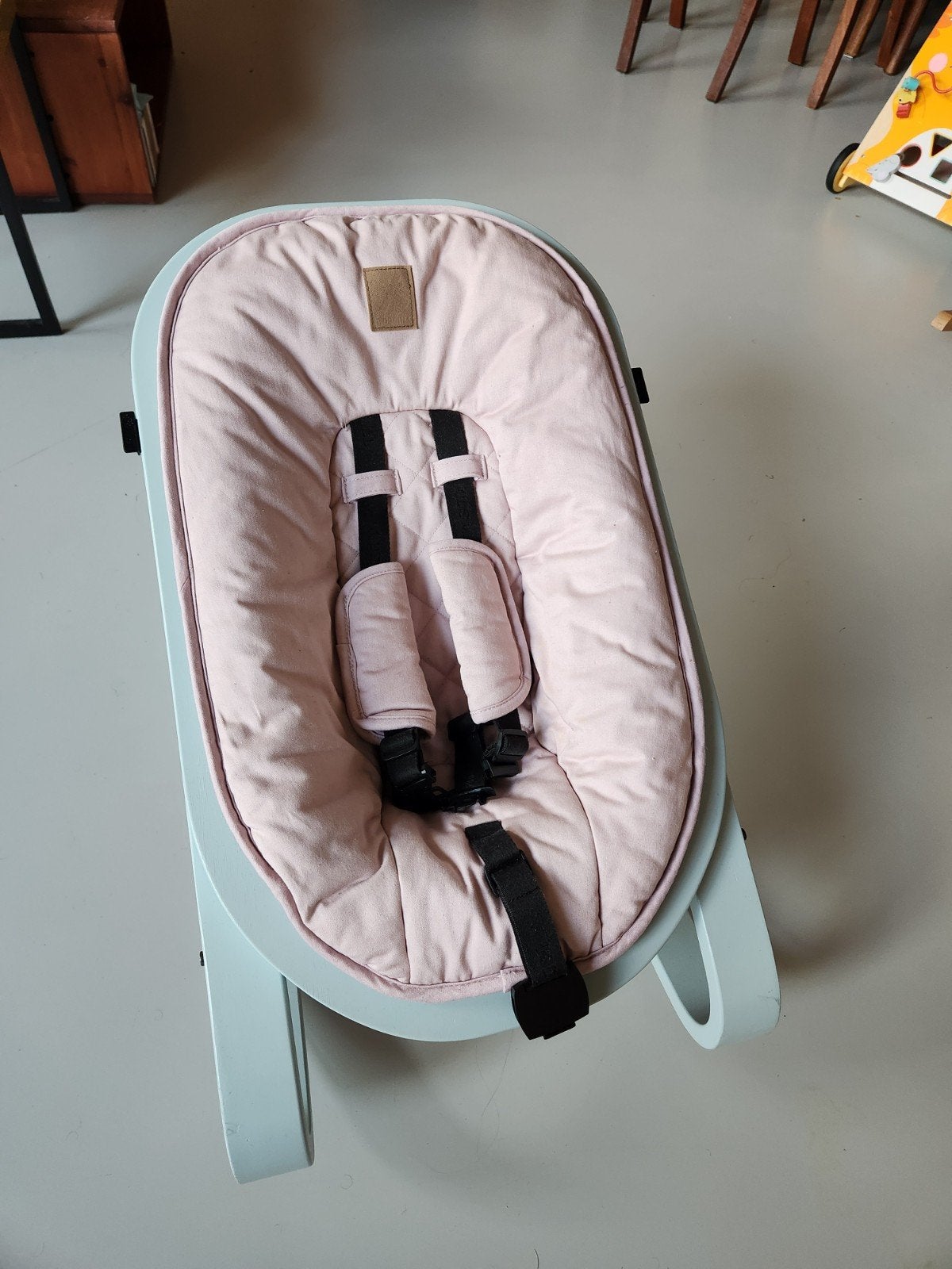 Kidsmill up! Wipstoel , roze bekleding, Overige merken, Verstelbaar, Wipstoel, Ophalen of Verzenden