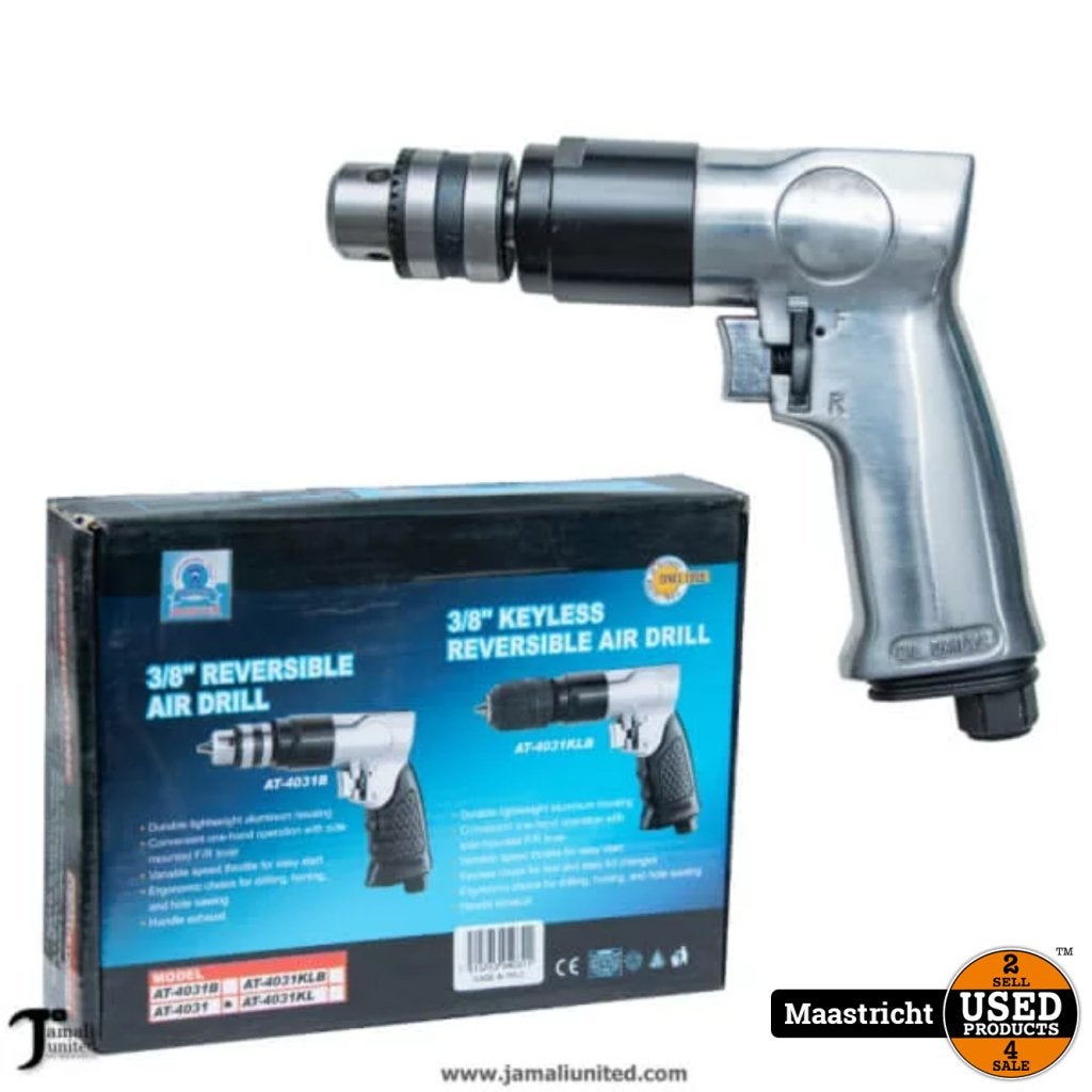 3/8'' Reversible Air Drill AT-4031B | Nieuw | Elders 25 euro, Doe-het-zelf en Verbouw, Gereedschap | Boormachines, Flex Ltd., Gebruikt
