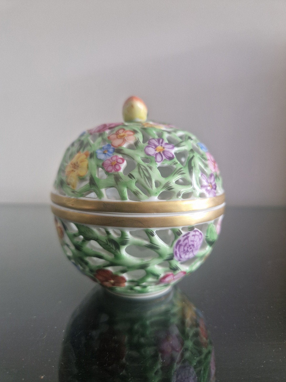 Herend Potpourri geur porselein doosje, Ophalen of Verzenden